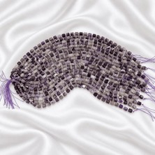 Moony Stone 8X10 mm Hegzagonal Kesim Ametist Doğal Taş Dizi Boncuk