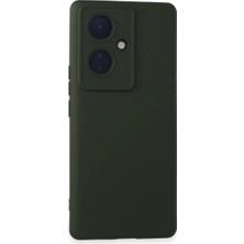 Atlasnua Vivo V29 Lite Kılıf Nano Içi Kadife Silikon - Koyu Yeşil