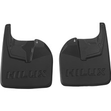 AccessoryPart Toyota Hilux 8 (AN130) 2015-2026 Arası ile Uyumlu Ön Takım Paçalık 2'li Siyah