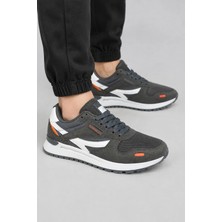 Ht Hotin Quasar Erkek Günlük Rahat Bağcıklı File Detaylı Sneaker Spor Ayakkabı - Gri