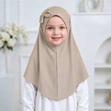 Syn Shop Pembe Gül Kurusu Bebek Kız Çocuk İthal Pratik Tak Çıkar Hazır Kolay Baş Örtüsü Akıllı Eşarp Şal Bone Likralı Hijab Hediyelik
