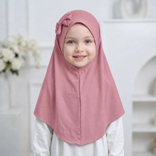 Syn Shop Pembe Bebek Kız Çocuk Ithal Pratik Tak Çıkar Hazır Kolay Baş Örtüsü Akıllı Eşarp Şal Bone Likralı Hijab Hediyelik