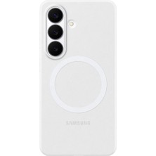 Samsung Galaxy S26 Silikon Magnet Kılıf Beyaz
