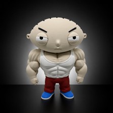 Demirhan3D 💪 Stewie Griffin Kaslı Figür 17 cm Family Guy Steroidli Versiyon Dekoratif Biblo Hediye