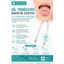 Ls Bakır Dil Temizleme Aparatı – Dil Temizleyici – Ağız Bakım Aparatı – Dil Kazıyıcı – Metal Dil Temizleme Ekipmanı