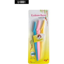 Ayd Ithal Aksesuar Renkli 3'lü Kaş Usturası LI-0001 (16'li Paket)