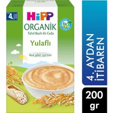 Hipp Organik Yulaflı Tahıl Bazlı Ek Gıda 200 G 4. Aydan Itibaren (12'li Paket)