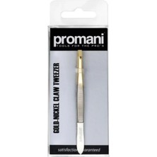 Promani Yarı Altın/nikel Düz Uçlu Cımbız (12'li Paket)