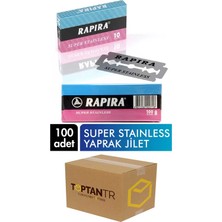 Rapira Çift Kenarlı Jilet 100'LÜ Paket (40'li Paket)