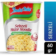 Indomie Bardak Noodle 60 gr Sebze Çeşnili (24'li Paket)