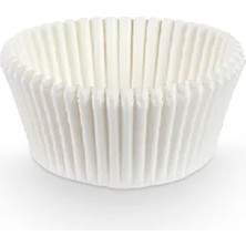 Dolphin Muffin Kağıt Kek Kapsülü Ince Beyaz Mini 100 Adet (24'li Paket)