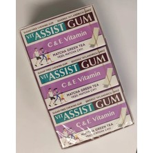 Vento Vitassist Gum C& E Vitamin Matcha Green Tea Sakiz 27GR Paket Içi 12 Adet (12'li Paket)