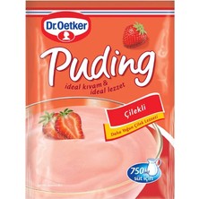 Dr. Oetker Puding Çilekli 120 gr (24'li Paket)