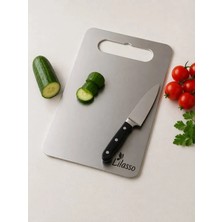 Lilasso Paslanmaz Çelik Mutfak Kesme-Doğrama Panosu 23X33 cm (Antibakteriyel) (20'li Paket)