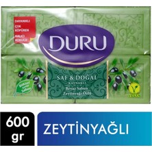 Duru Banyo Sabunu Saf & Doğal 4 x 150 gr Zeytinyağlı (15'li Paket)