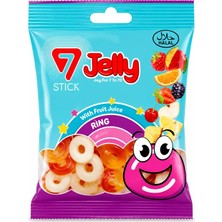 7 Stick Jelly Yumuşak Şekerleme Ring 80GR (24'li Paket)