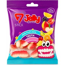 7 Stick Jelly Yumuşak Şekerleme Teeth 80GR (24'li Paket)