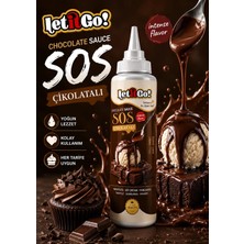 Letit Go Let It Go Çikolata Aromalı Sos 300 gr *waffle* Krep*pankek* Triliçe Sosu (20'li Paket)