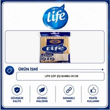 Life Bambu Çöp Şiş 25 cm 100 'lü (25'li Paket)