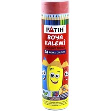 Fatih 33224 Metal Tüp Tam Boy Kuru Boya Kalemi Seti 24'lü (12'li Paket)