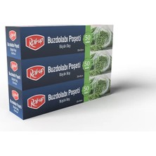 Roll-Up Buzdolabı Poşeti Büyük Boy 30X45CM 50 Adet x 3 Paket (10'li Paket)
