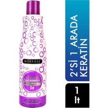 Morfose 2'si 1 Arada Keratin Şampuan 1 Lt (12'li Paket)