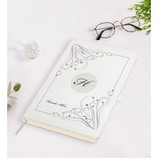 BK Gift Kişiye Özel Baş Harf Isim Tasarımlı Beyaz Defter-1