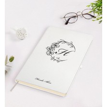 BK Gift Kişiye Özel Baş Harf Isim Tasarımlı Beyaz Defter-4