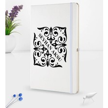 BK Gift Kişiye Özel Isimli Beyaz Termo Deri Defter 16X24CM Model 10
