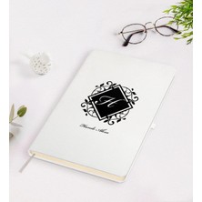 BK Gift Kişiye Özel Baş Harf Isim Tasarımlı Beyaz Defter-10