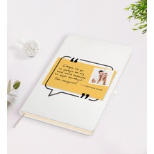 BK Gift Kişiye Özel Kendi El Yazın Mesajlı Fotoğraflı Hediye Beyaz Defter