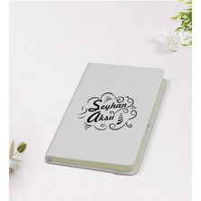 BK Gift Kişiye Özel Isimli 9X14CM Beyaz Defter - Model 6