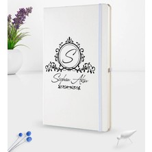 BK Gift Kişiye Özel Isimli Beyaz Termo Deri Defter 16X24CM Model 11