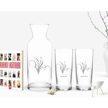 BK Gift Kişiye Özel Renkli Baskılı Isimli Ikili Rakı Bardağı Karaf ve Cep Kitabı Hediye SETI-100