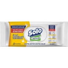 Solo Ultra Güç Limon & Portakal Yüzey Temizleme Mendili 100 Yaprak (10'li Paket)