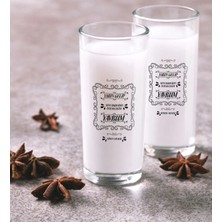 BK Gift Kişiye Özel Renkli Baskılı Yeşilçam Replikleri Seni Babandan Isteyeceğim Ikili Rakı Bardağı Seti-1