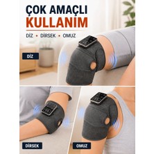 Ls Taşınabilir Isıtmalı Diz Masaj Cihazı 5000 Mah Şarjlı Titreşimli Dijital Kontrollü