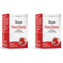 Trendexa Orzax Panax Ginseng 500 Mg 60 Kapsül (2 Paketi)