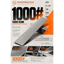 Trendexa 1000 Kum Elmas Bıçak Bileme Taşı Plakası 15X2 cm 1 mm Süper Ince 723790