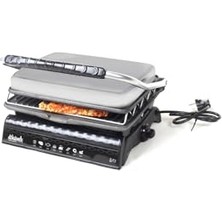 Trendexa Ultra Plus Organik Demir Döküm Izgara & Tost Makinası Gri Izgara Aparatlı