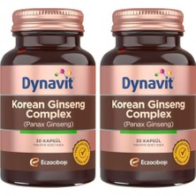 Trendexa Korean Ginseng Complex (Panax Ginseng) 30 Bitkisel Kapsül - Panax Ginseng, Ginkgo Biloba, L-Arjinin (2 Paketi)