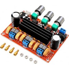 Trendexa TPA3116D2 3 Kanal (2.1 Kanal) 2×50W + 100W Dijital Stereo Amfi Kartı, Bas, Tiz ve Ses Kontrolü, Dc 12-24V