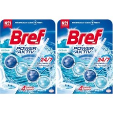 Trendexa Wc Power Aktiv Okyanus Kokulu Klozet Temizleme Topları, 1 x 1 Adet, Okyanus 1, Tekli 2'li Paket