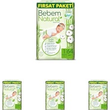 Trendexa Natural Bebek Bezi Yenidoğan 1 Beden Fırsat Paketi 64 Adet (4 Paketi)