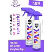 Trendexa Pak 500 ml X2 Mucize Köpük Temizleyici Sprey Yağ Sökücü Yüzey Temizleyici Parlatıcı