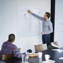 Trendexa 2 Adet 60X100 Pratik Akıllı Pratik Beyaz Kağıt Tahta Doldurulabilir Silgili Tahta Kalemi Hediyeli