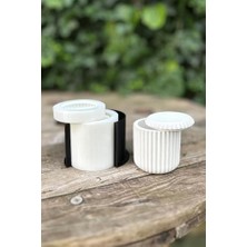 Trendexa Kap-8 Silikon Tırtıklı Yüzey Kap Kalıbı (Kapaklı) (Kasnaklı)