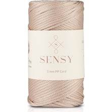 Trendexa 3 mm - 250 G Polyester Makrome Ipi 120 M Polyester Makrome Ip Supla Ip ve Çanta Ipliği (Sütlü Kahve)