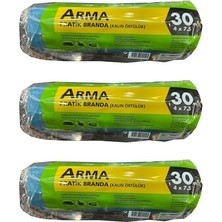 Trendexa Arma Naylon Tadilat Boya Koruyucu Örtü Poşet Kalın Pratik Branda - 4x7.5 Metre - 30 M2-3 Paket
