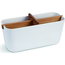 Trendexa Zen Large Cup, Beyaz/bambu, LH40 W Bölmesi (4 Bölüm)